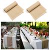 Party Table Runner Jute Fabric Boho Style Stain-Proof Home Decor DIY Crafts Reusable Table Protection Decoration Prom Banquet Table