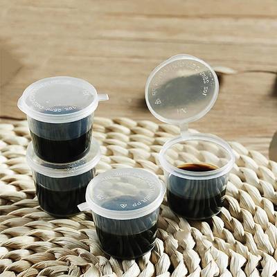 100Pcs Packing Box Disposable Sauce Cup Food Condiments Storage Container Box