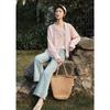 Women's French Style Ruffle Detail Blouse