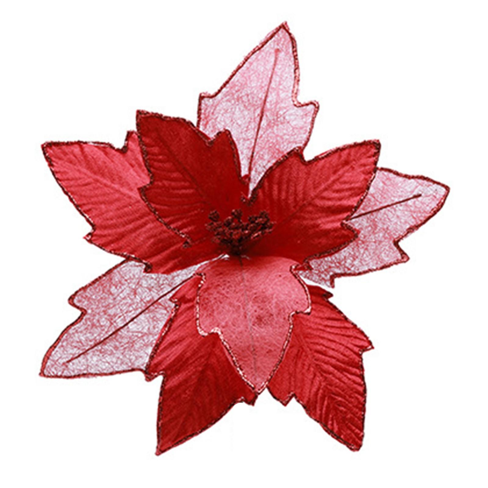 

Рождественское украшение Украшение Пуансеттия Домашний предмет