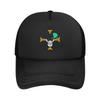 Mihawk Onepieces Flag Trucker Hat Unisex Sport Mesh Baseball Cap Polyester Adjustable Sports Cap