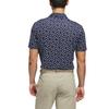 adidas Ultimate365 Mesh Print Moisture-Wicking Button Short Sleeve Golf Shirt Men Shirts KC3532