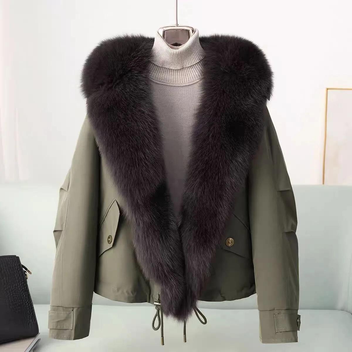 Winter High End Big Fur Collar