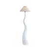 Designer Cream Resin Floor Lamp LED E27 Atmosphere Vertical Desk Light for Living/Model Room Decoration Bedroom Study Studio Bar
