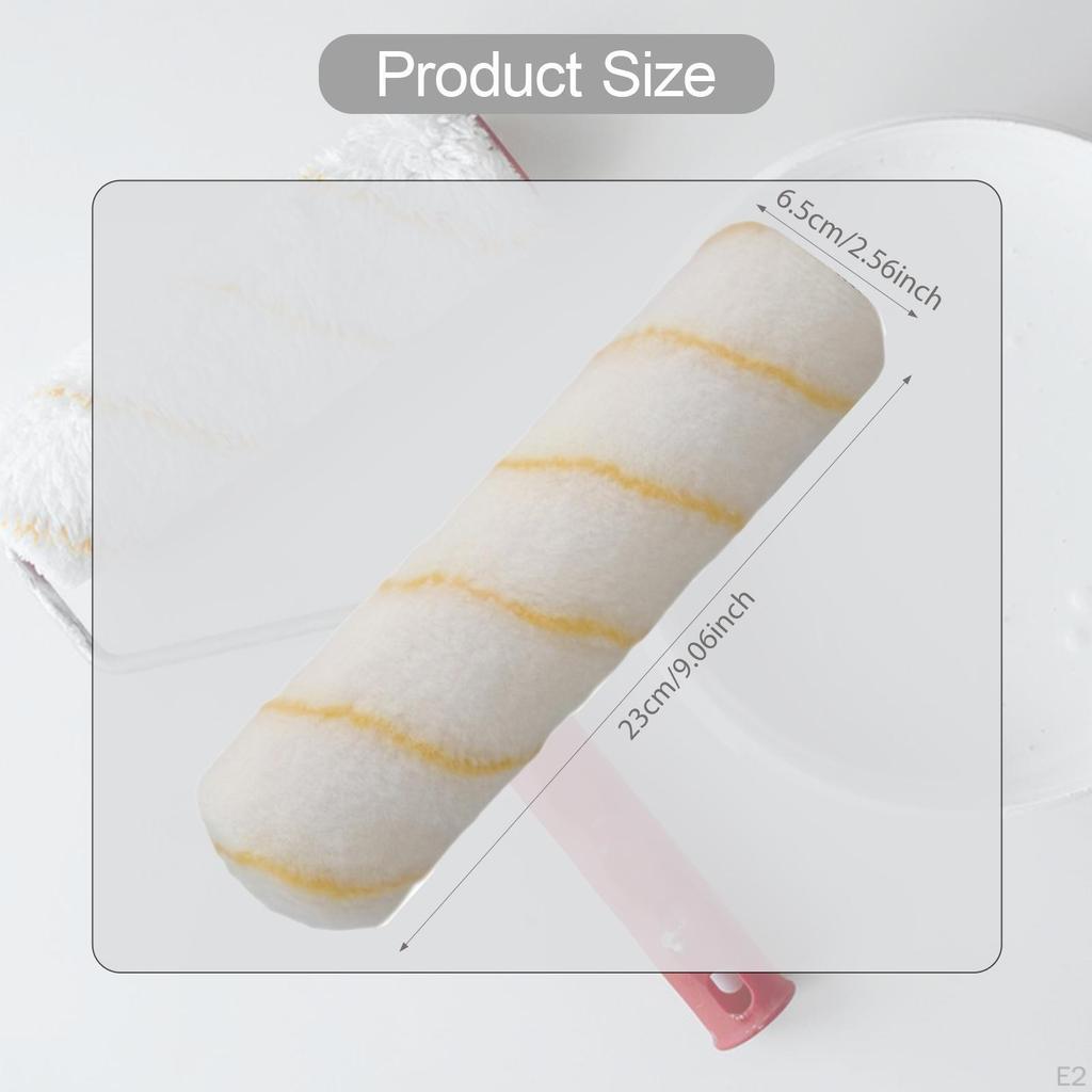 10x Paint Roller Covers,9 inch Naps for Rollers Brush Household Polyester Frame