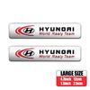 1/2 Stück Auto Styling Emblem Auto Karosserie Kotflügel Dekor Aufkleber Zubehör Für Hyundai GDI i10 i20 Accent Tucson Sonata Palisade Kombi