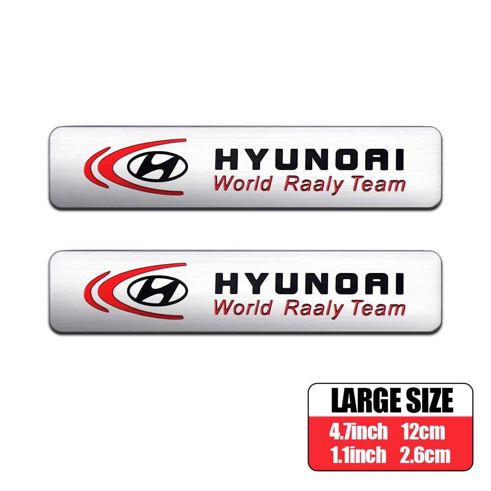 1/2 Stück Auto Styling Emblem Auto Karosserie Kotflügel Dekor Aufkleber Zubehör Für Hyundai GDI i10 i20 Accent Tucson Sonata Palisade Kombi