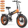 Bicicletta Elettrica Zazawork CF1000 Ruota 20" Motore 1000W City Pieghevole Elettrica 48V 20Ah Freni Idraulici 7 Velocità Carico Massimo 150Kg