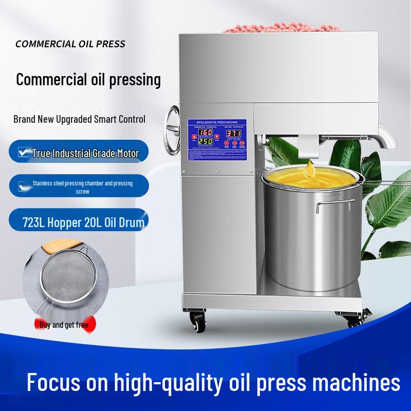 Stainless Steel Oil Press Machine for Home & Commercial Use