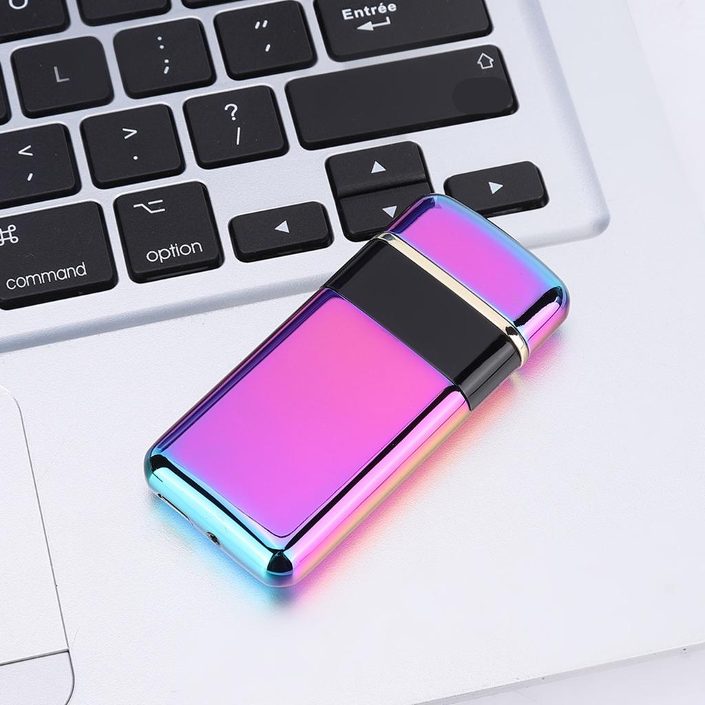 Pulse Double Arc Lighter USB Electric Rechargeable Cigarette Lighter with Charging Indication