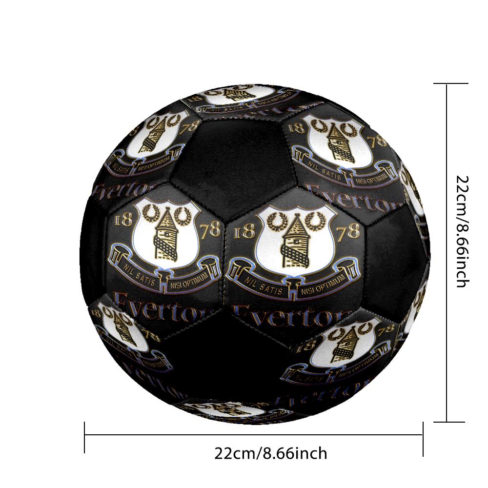 Everton FC Indoor Soccer Ball Colorful Machine Stitched PVC Size 5 Team Training Competition Ready Durable High-Bounce Cool Sports Gift