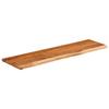 VidaXL Wall Shelf, Floating Shelf, Wall Decoration for Office Living Room, Rectangular Solid Acacia Edge 370289