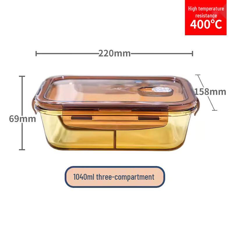 EWIGER STERN Microwaveable Borosilicate Glass Lunch Box