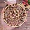 Cut Wood Wall Art Home Decoration Flower of Life Shape Wooden Wall Sign Laser Handmade Craft Making Sacred Geometry Ornament