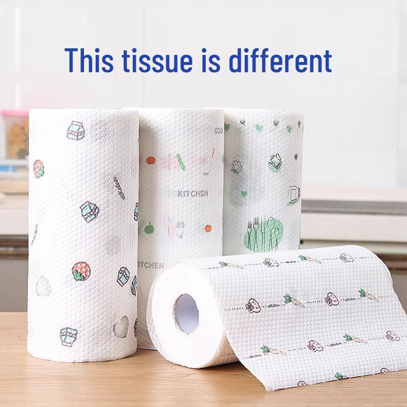 Dual-Use Disposable & Washable Kitchen Towels - Thick Degreasing, Non-Stick Oil Cleaning Cloth