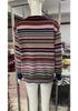 Women's Color Block Round Neck Loose Fashion Sweater - Hot Sale