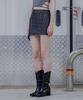 Archive Asymmetrical Side Zipper Mini Skirt