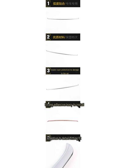 Luxgen U6 Front Bumper Trim Anti-Scratch Decoration Strip