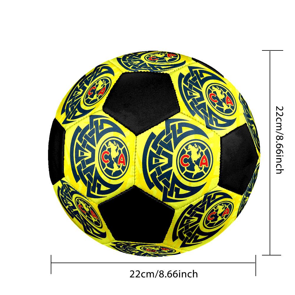 Club América football club Indoor Size 5 Soccer Ball Colorful Machine Stitched PVC Competition Ready Durable High-Bounce