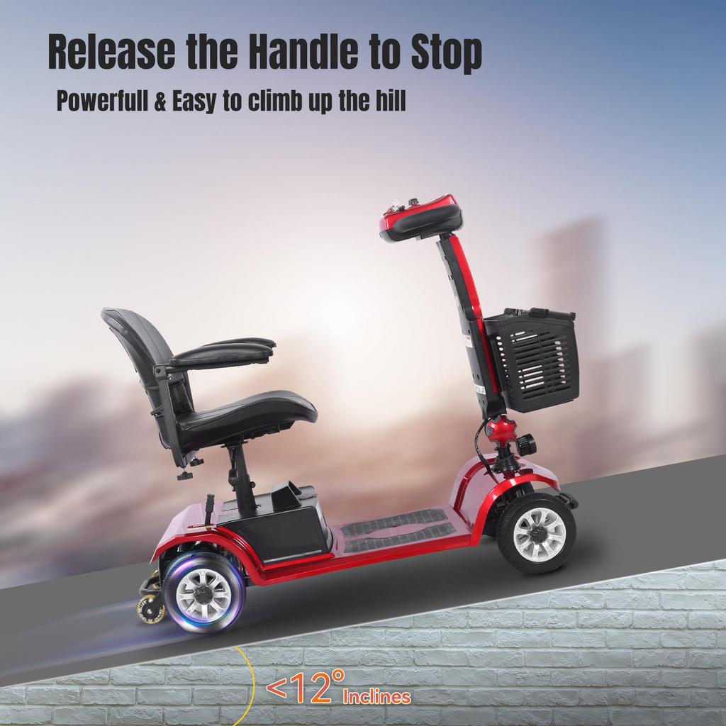 S-02 Scooter de mobilité à quatre roues: Moteur 250W, Batterie Amovible 24V 12Ah, Pneus 8 Pouces—Transport Urbain Pratique