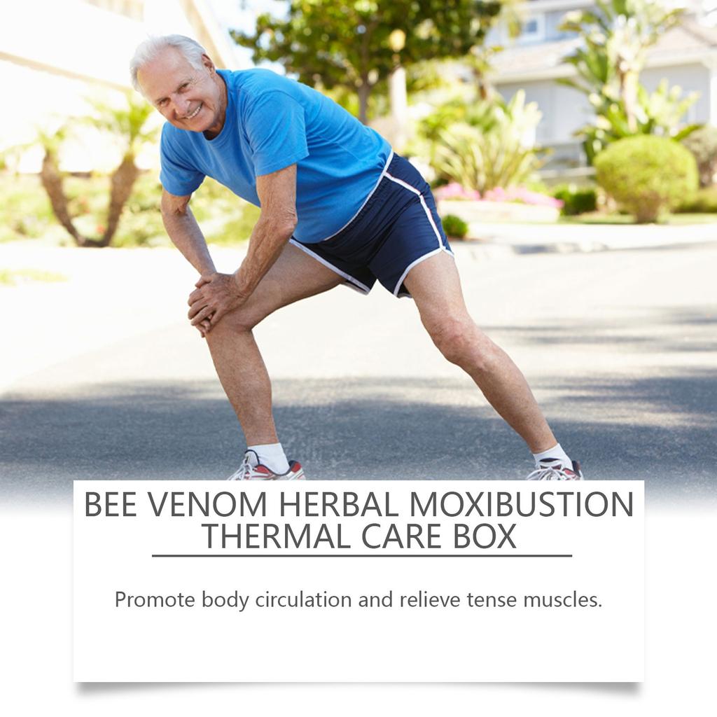 Bee Herbal Moxibustion Heat Thermal Care Box Moxibustion Residue Moxa Stick Tempering Moxa Home To Care Joint Pain