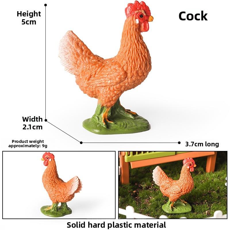 

Модель утки Реалистичные пластиковые фигурки водоплавающих птиц Игрушка для детей Игра Обучение И Rooster White