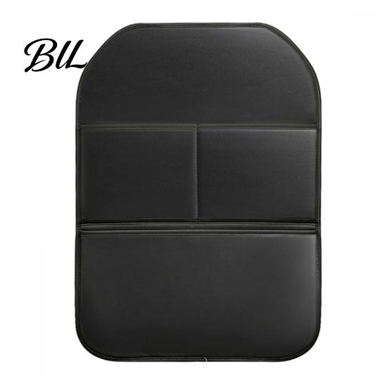 Oil-proof Car Seat Protector 1/2Pcs Back Faux Leather Waterproof Automotive Kick Mat Interior Protection Front Storage Organizer with Large