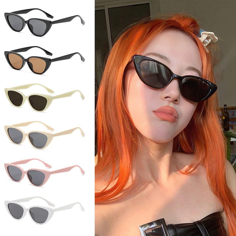Trendy Small Frame Cat Eye Shape Sunglasses Colorful UV400 Shades Sun Protection Sun Glasses for Women
