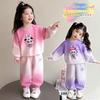 Autumn Kids Cartoon Hoodie Set Girls Fashion Casual Two Piece Outfit Baby Spring Fall Clothes