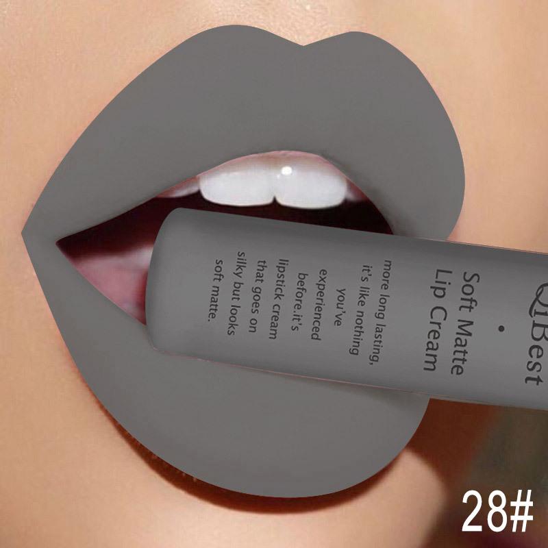 Long Lasting Liquid Lipstick in A Waterproof Matte End, Featuring A Dark Red Black, Perfect for Women'S Makeup, Including Lip Gloss and Lip Tint