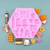 Various Shaped Silicone Mold Fondant Cake Mould Chocolate Mould Cake Decorating Tools Kitchen Baking Accessories HX6C