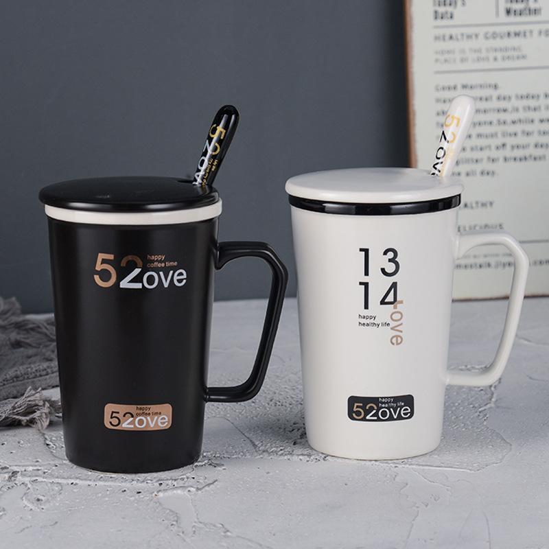 

Кераміка Пара чашок Практичні чашки для пари День святого Валентина Весільна кружка Подарунки 250ML