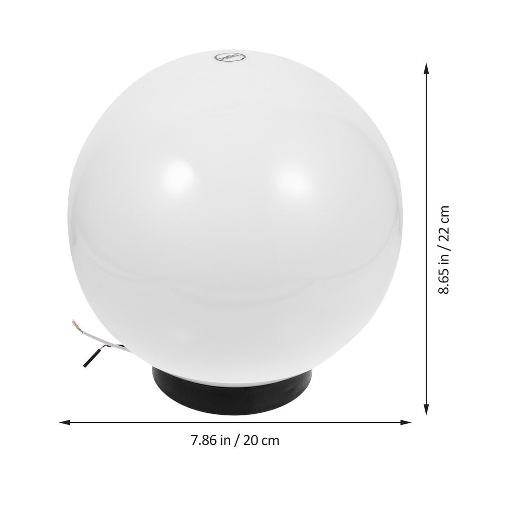 Post Lamp Shade Outdoor Globe Plastic Light Cover Replacement Dome Lampshade for Garden Patio Porch Walkway Exterior Use