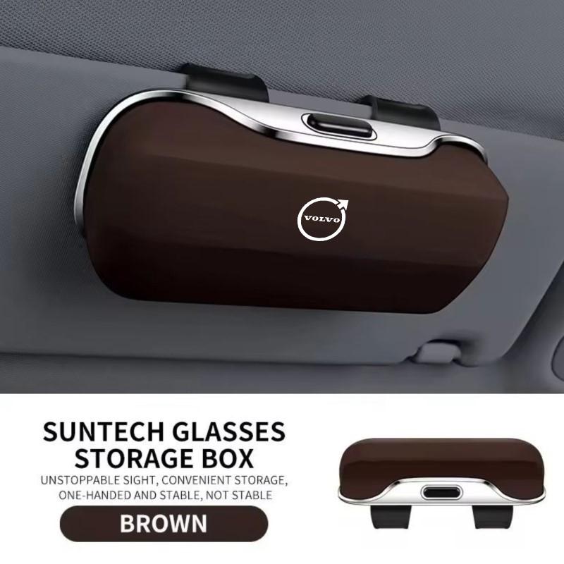 For Volvo XC40 XC60 XC70 XC90 S40 S60 S90 V40 V50 V60 V90 Car Visor Sunglasses Glasses Case Glasses Holder Clip Box Accessories