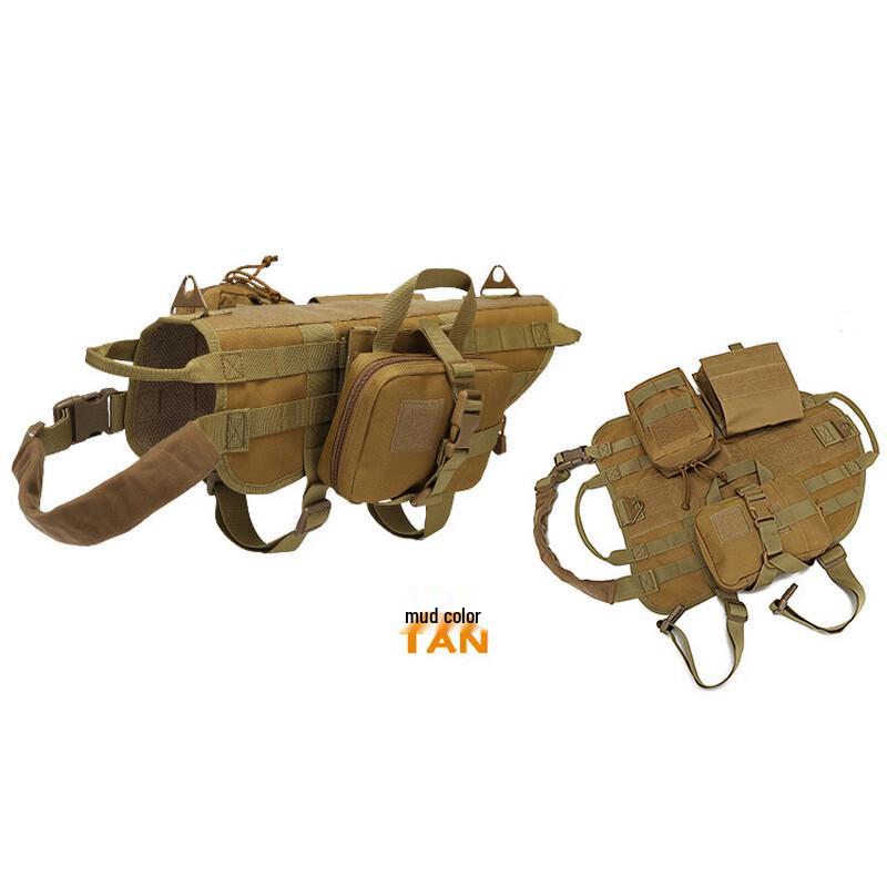 BingSu Tactical Training Vest for Medium-Large Dogs M