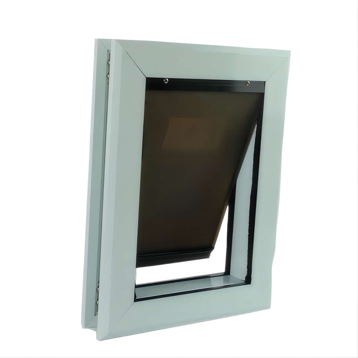 Hot Sale Pet Door Suitable for Screen Door Protection Dog Sliding With Magnetic Flip Cover Automatic Pet Gate Doggie Door белый