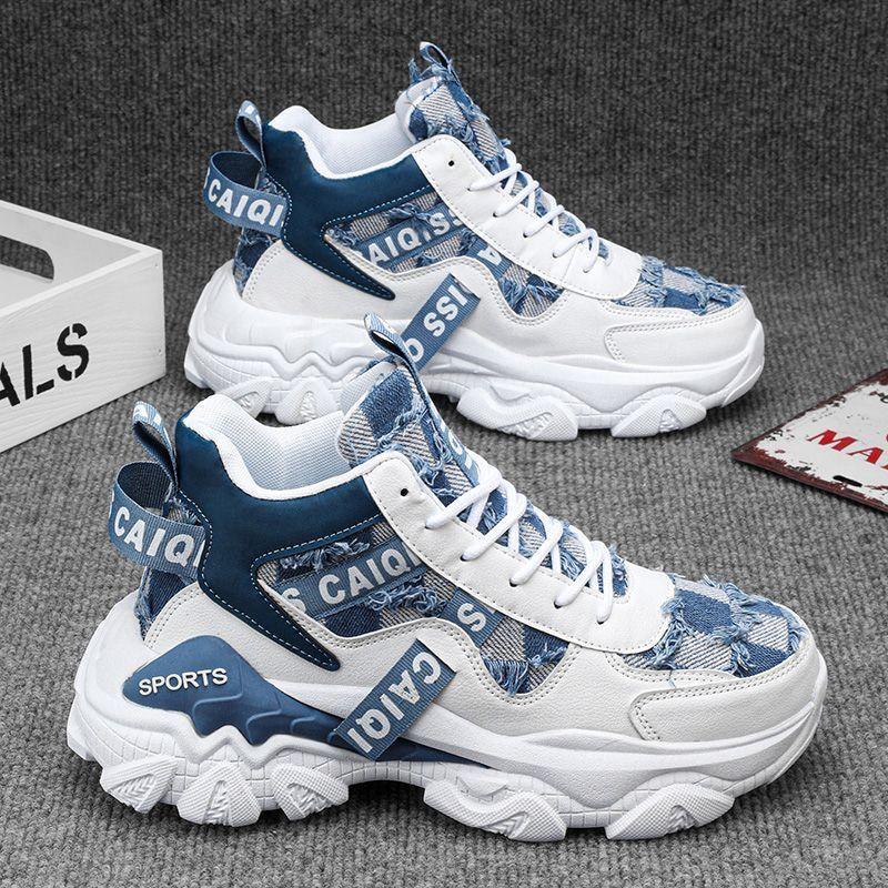 

Autumn and winter men s shoes outdoor basketball shoes platform high-top casual sports shoes student tide shoes high value 39