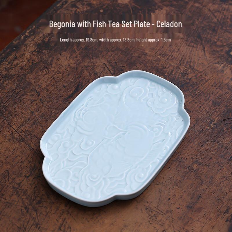 

Скандинавская керамическая тарелка для закусок и десертов Бегония