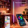 LED floor lamp pickup lamp living room bedroom decoration night light colorful voice-activated splicable atmosphere lamp
