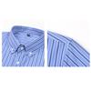 Men's High-Grade 4-Way Stretch Digital Print Striped Long Sleeve Shirt, Turn-down Collar Men Shirt Wholesale