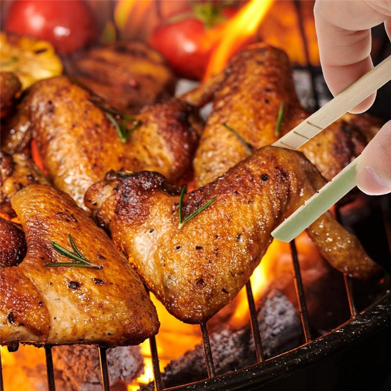 240 Stück Bambuszange Teetassenklemme Buffet Tee Küche Partyzubehör, 4 Zoll Einweg Koch Charcuterie Servier-Lebensmittelwerkzeuge