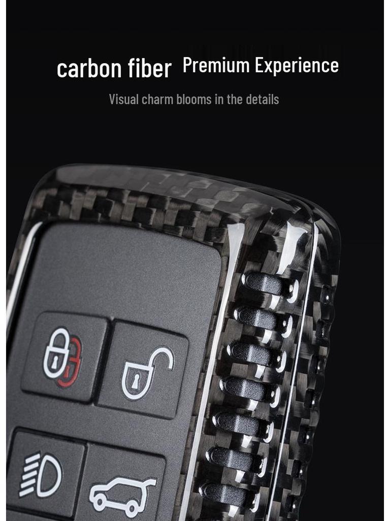 T-Carbon Carbon Fiber Key Shell for Land Rover & Jaguar XFL - Protective Cover