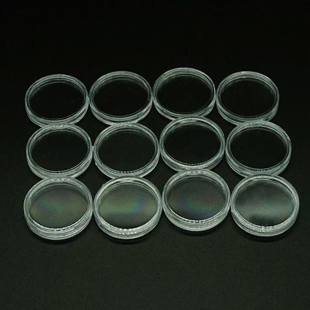 10/25 szt. Kapsle na monety Pudełko do zbierania monet Gablota