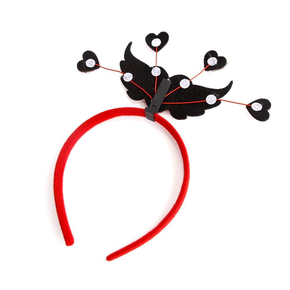 Peach Heart Red Love Heart Feather Headband Hair Hoop Valentines Day Headdress  Party