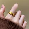 Chinese Coin Carousel Ring: Lucky Little Horse Design Finger Ring, Chinese Style Jewelry for All-Year Wear