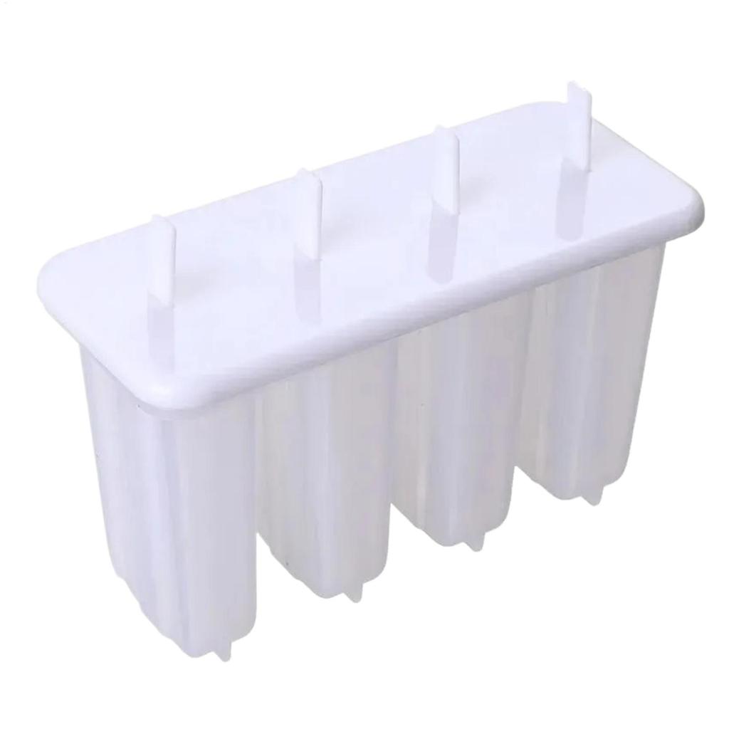 4-Cavity  Popsicles Mold With Lid Home Made Homemade Mung Bean Popsicles Homemade Ice Cream Cubes Tray Diy Ice Cream Molds