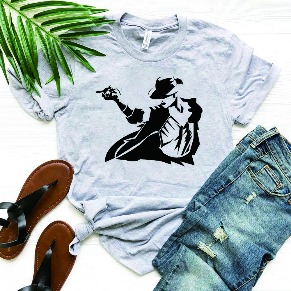 Unisex MJ Dance Evolution T-shirt MJ Tee King of Pop Tshirt Retro Dance Graphic Shirts Summer Short Sleeves Tops Fans Gifts