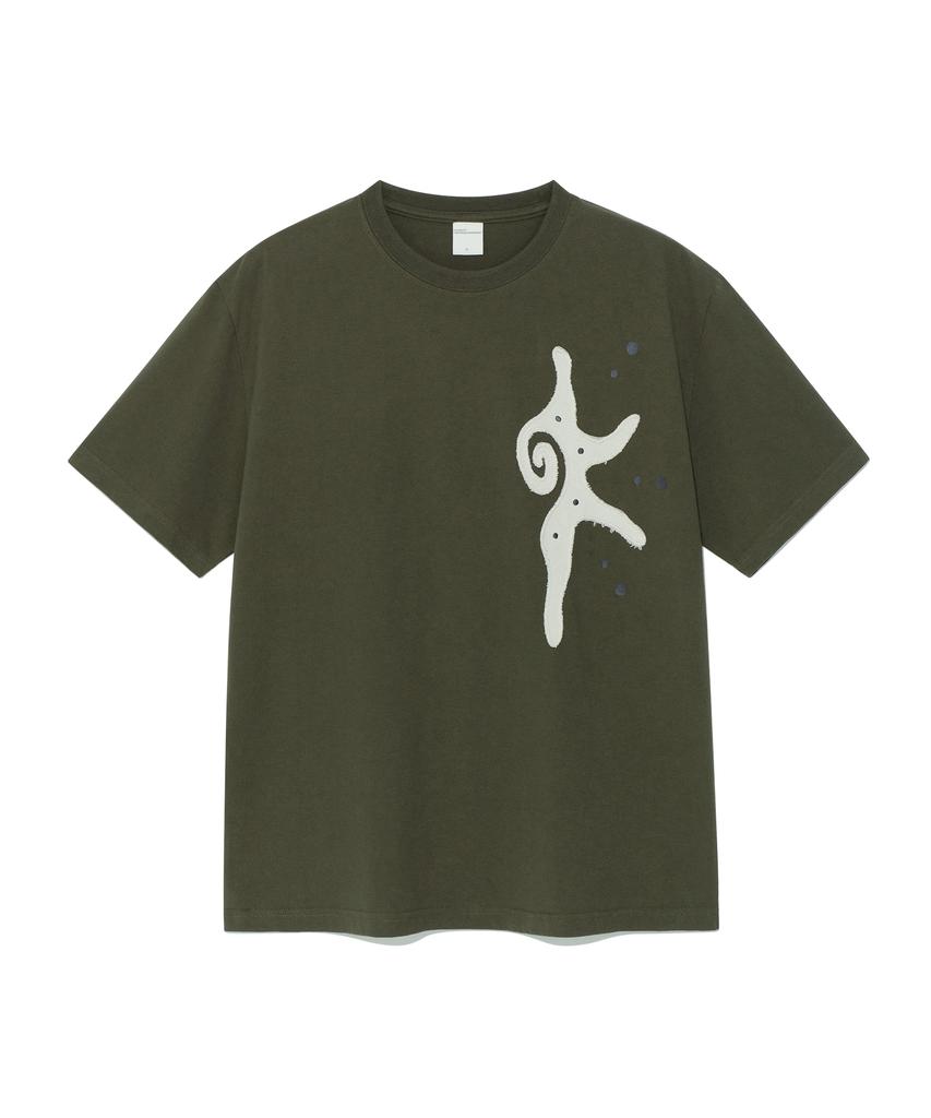 THE COLDEST MOMENT Tcm Sun Patch T (Khaki)