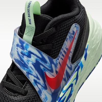 Nike Team Hustle D 12 Black Royal Volt Bright Crimson (PS)