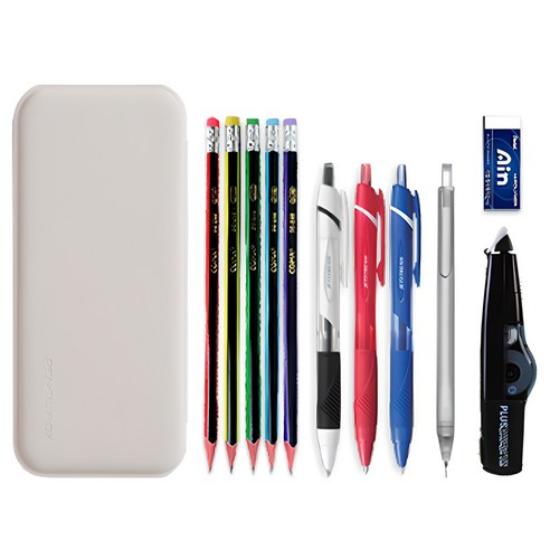 Dong-A PMS Pencil Box Stationery Gift Set – Jetstream SXN-150-05, Gray (Made in Korea, Authentic)